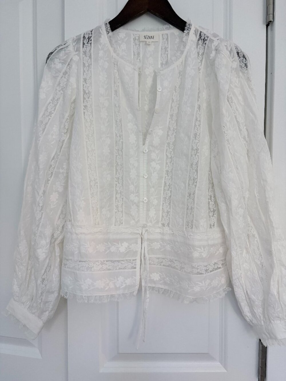 Sezane Sibel shirt in size 8/European size 40